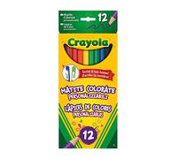 CRAYOLA - Matite Colorate, 12 Colori Assortiti, Personalizzabili, per Scuola e Tempo Libero, 3620
