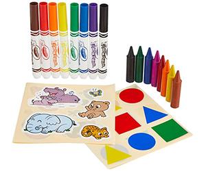 CRAYOLA - Mini Kids, Il mio Primo Set Colori & Adesivi, Attività Creativa e Regalo per Bambini, da 12 mesi, 81-0570