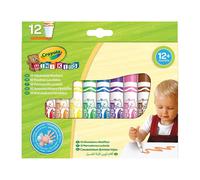 Crayola Mini Kids Pennarelli Super Lavabili 12 Pezzi Punta Arrotondata Colori Assortiti