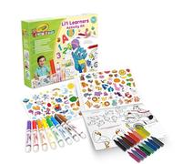 CRAYOLA Mini Kids, Primo Set Colori e Adesivi, Attività Creativa e Regalo per Bambini, con 8 Pennarelli e 16 Jumbo Crayons, colori lavabili, pastelli a cera studiati per le mani dei più piccoli