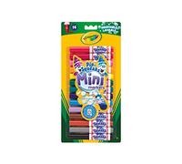 Crayola -14 Mini Pennarelli Lavabili, Formato Pocket, Punta Maxi, Colori Assortiti