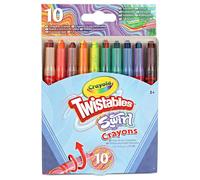 CRAYOLA Swirl - Mini pastelli a spirale, colori assortiti, confezione da 10, effetto magico a spirale per disegnare 4 colori per pastello, ideale per bambini dai 3 anni in su