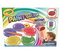 CRAYOLA Paint-Sation - Set di 5 vasetti di Vernice Anti-fuoriuscite, Ideale per Bambini dai 3 Anni in su