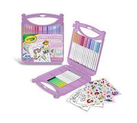 CRAYOLA Pastel - Set Valigetta Pennarelli Lavabili SuperTips, 65 pezzi, Colori A