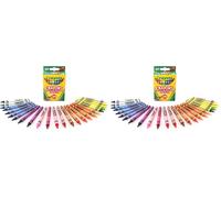 CRAYOLA - Pastelli A Cera, Crayon, Confezione Da 48 Pezzi, Per Scuola E Tempo Libero, 24 Colori Assortiti, 0024, Realizzati con energia solare