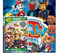 Crayola PAW Patrol Giganti Pagine da Colorare Libro da Colorare, 18 Pagine Extra-Large, Libro di Attività Artistiche per Bambini, Regalo Creativo e Divertente da Disegnare e Colorare per Ragazzi e Rag