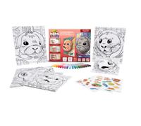 Crayola pops 3d activity set cuccioli di animali - colora e crea disegni tridimensionali