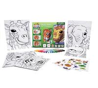 Crayola pops 3d activity set animali della giungla - colora e crea disegni tridimensionali