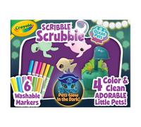 Crayola Scribble Scrubbie Glow Lagoon Pets Animali marini Giocattoli Regali per bambini e bambine 3+