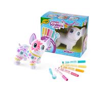 Crayola Scribble Scrubbie Jumbo Pet - Wilbur (15 cm) Giocattolo personalizzabile per cani per bambini, per lavori creativi e regali di Natale 3+