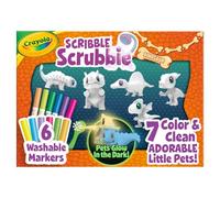 Crayola Scribble Scrubbie Pets Dinosaur Glow Combo Pack, Giocattoli di Dinosauro per Bambini, età 3, 4, 5 Anni