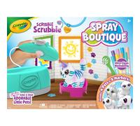 Crayola Scribble Scrubbie Pets Spray Boutique Set di aerografo per bambini, giocattoli e animali per bambini dai 3 anni in su. Regali per bambine