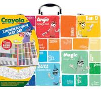 Crayola Set da colorare in edizione limitata (115 pezzi), forniture artistiche per bambini e kit da disegno con pastelli, pennarelli e matite colorate in custodia, regali, dai 5 anni in su