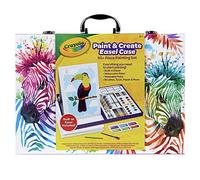 CRAYOLA Set da tavolo con cavalletto e pittura, set per pittura per bambini, 65+ pezzi, regalo per bambini