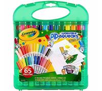 CRAYOLA - Set Pennarelli Lavabili per Bambini, Valigetta con 25 pennarelli lavabili e fogli per disegnare, 65 pezzi