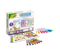 Crayola - Kit creativo Set stencil e colori - Impara a disegnare - Multicolore