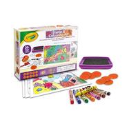 Crayola set timbra & colora - con stampini e pastelli a cera, tema animali