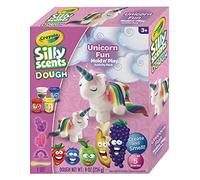 Crayola- Silly Scents Dough, Pasta da Modellare Profumata, Set Crea & Modella Unicorno con 4 Barattolini e Stampini, da 3 Anni, Colori Assortiti, A1-2203
