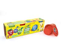 CRAYOLA - Silly Scents Dough, Set da 4 Barattolini di Pasta da Modellare Profumata, 113 gr/cad, Colori Assortiti, A1-2150
