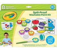 Crayola Spill Proof Paint Set, 8 Count Washable Paint for Kids, Ages 3, 4, 5
