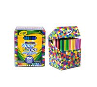 CRAYOLA Super Tips Pennarelli Lavabili a Punta Media Confezione da 150 Pezzi in