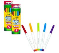 Crayola Super Tips Pennarelli per bambini - Confezione con 10 pennarelli lavabili per bambini per bomboniere, sacchetti per dolcetti, più set da colorare per ragazzi, ragazze, bambini