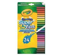 Crayola SuperTips Pennarelli Lavabili 24 Pezzi Set Disegno Scuola
