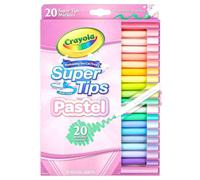 Crayola SuperTips Pennarelli Pastello Lavabili 20 Pezzi, Età 3+