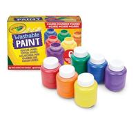 CRAYOLA - Tempere Lavabili per Bambini, Confezione da 6 Barattolini da 59 ml, Colori Classici, Età Consigliata: da 3 Anni