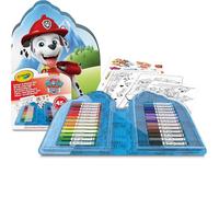Crayola Valigetta Colori & Adesivi Paw Patrol, Set con Pennarelli, Pagine da Col