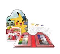 CRAYOLA - Valigetta Colori & Adesivi Pokémon, Set con Pennarelli, Pagine da