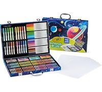 CRAYOLA Valigetta Colori Arcobaleno - Kit Creativo con 140 Pezzi Assortiti, Pennarelli, Matite Colorate e Pastelli a cera,Età Consigliata: 5-10 Anni
