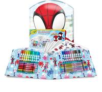 CRAYOLA - Valigetta Creativa Spidey, 40 Pezzi, Set Coloring Portatile con Pennarelli Lavabili, Matite, Pastelli, Pagine da Colorare e Adesivi, 04-4017