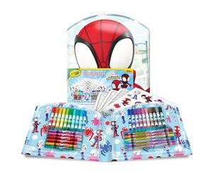 CRAYOLA - Valigetta Creativa Spidey, 40 Pezzi, Set Coloring Portatile con Pennarelli Lavabili, Matite, Pastelli, Pagine da Colorare e Adesivi, 04-4017