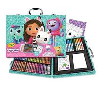 Crayola - Valigetta dell'Artista Gabby's Dollhouse, Kit Creativo con 115 Pezzi, Pennarelli, Matite, Cere, Colle Glitter, Adesivi, Fogli da Colorare, Regalo per Bambini, da 5 anni, 04-2966