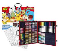 CRAYOLA - Valigetta dell'Artista Pokemon, Set Creativo con 115 pezzi, Matite, pennarelli, pastelli a cera, fogli da colorare, da 5 anni, 04-2931