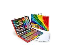 Crayola valigetta colori arcobaleno - kit creativo con 140 pezzi assortiti, età consigliata: 5-10 anni
