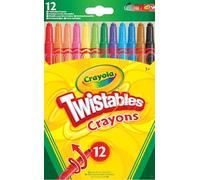 CRAYOLA Vivid Imaginations Twistable - Pastelli, confezione da 12, colore: multicolore