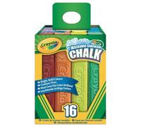 Crayola Washable Sidewalk Chalk 16/Pkg-Assorted Colors 51-2016