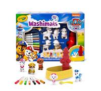 CRAYOLA - Washimals Paw Patrol, Set Attività con 5 Cuccioli, 8 Pennarelli Lavabili, Vasca con Idrante, Spazzolina, Gioco e Regalo per Bambini, da 3 Anni, 74-0291
