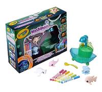 Crayola Washimals Pets - Set da gioco Ocean Glow Lagoon, colora i tuoi animali Washimal ancora e ancora, include 6 pennarelli lavabili, ideale per bambini dai 3 anni in su