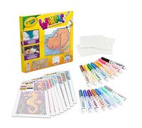 CRAYOLA Wixels - Kit di attività per Animali | Pixel Art Set Assorbente | Include pennarelli e Guide Colori Facili da seguire | per Bambini dai 6 Anni in su
