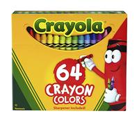 Crayon Set, 3-5/8", Permanent/Waterproof, 64/BX, Assorted, Sold as 1 Box