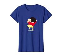 Crayon Shin-Chan Smile Shin-Chan Maglietta, Donna, Blu Reale, 3XL