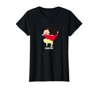 Crayon Shin-Chan Smile Shin-Chan Maglietta, Donna, Nero, 3XL