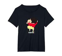 Crayon Shin-Chan Smile Shin-Chan Maglietta, Donna Plus-Size, Nero, 3X