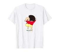 Crayon Shin-Chan Smile Shin-Chan Maglietta, Uomo, Bianco, 3XL