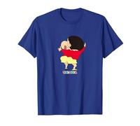 Crayon Shin-Chan Smile Shin-Chan Maglietta, Uomo, Blu Reale, XL
