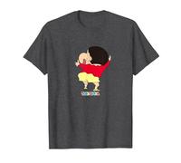 Crayon Shin-Chan Smile Shin-Chan Maglietta, Uomo, Grigio Scuro, 5XL