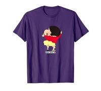 Crayon Shin-Chan Smile Shin-Chan Maglietta, Uomo, Viola, 3XL